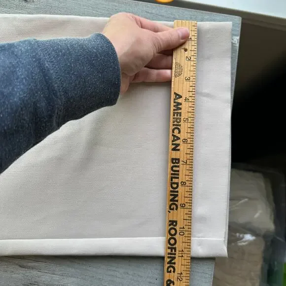 Abercrombie & Fitch Maternity Sloane Tailored Pants Oatmeal Cream 14L - Picture 15 of 16